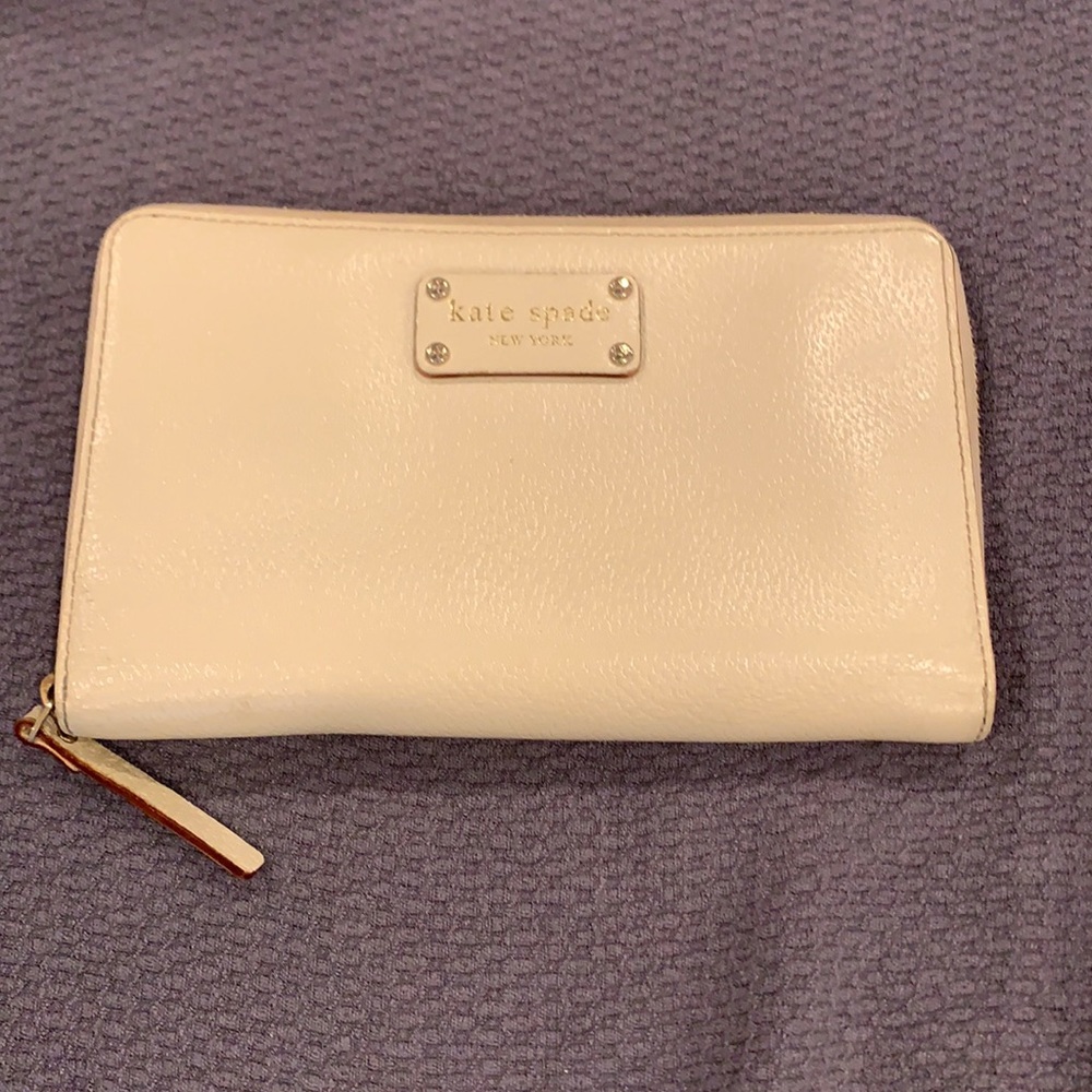 Kate Spade large cream wallet